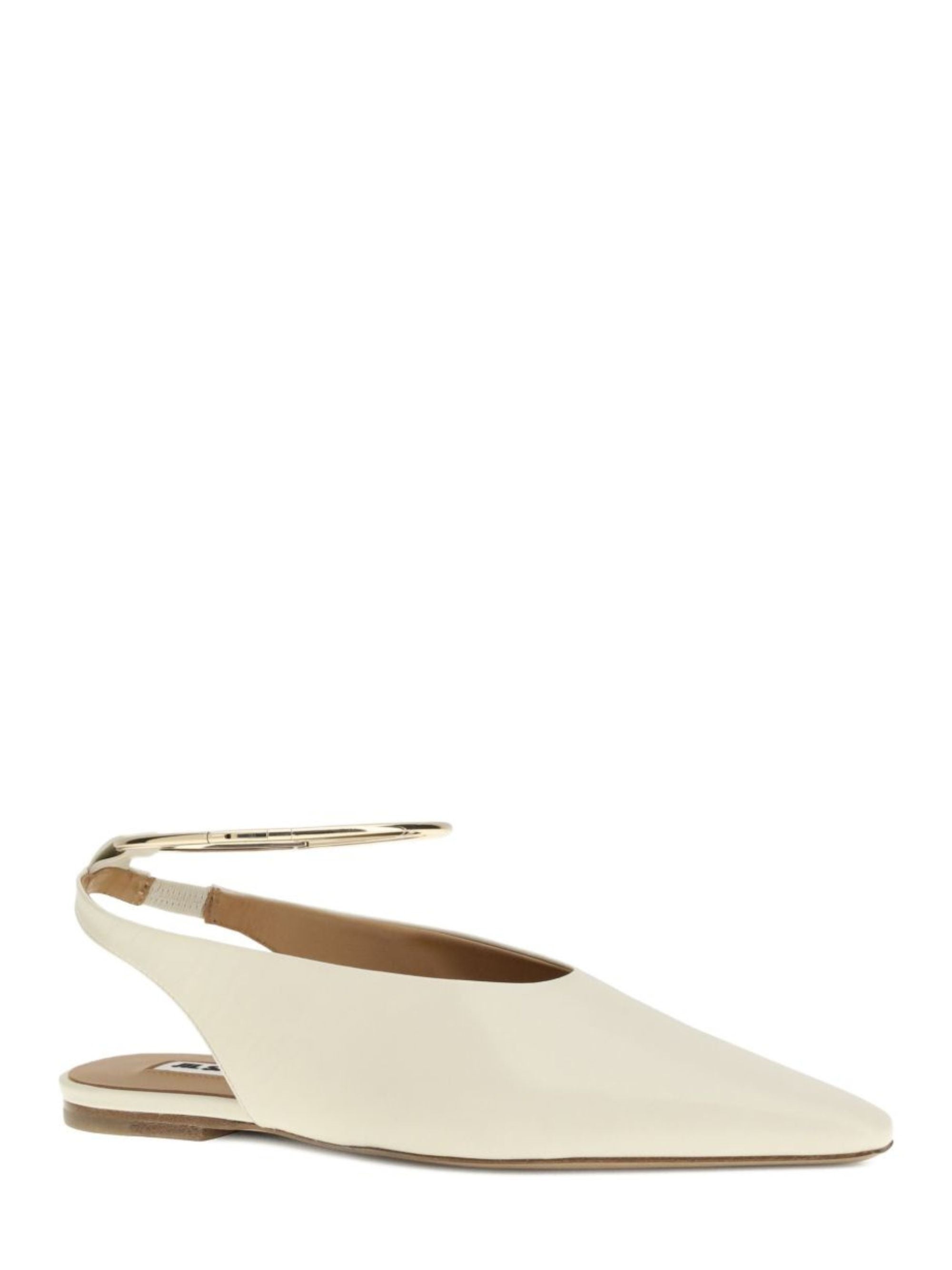 Jil Sander With Heel White Goat Leather