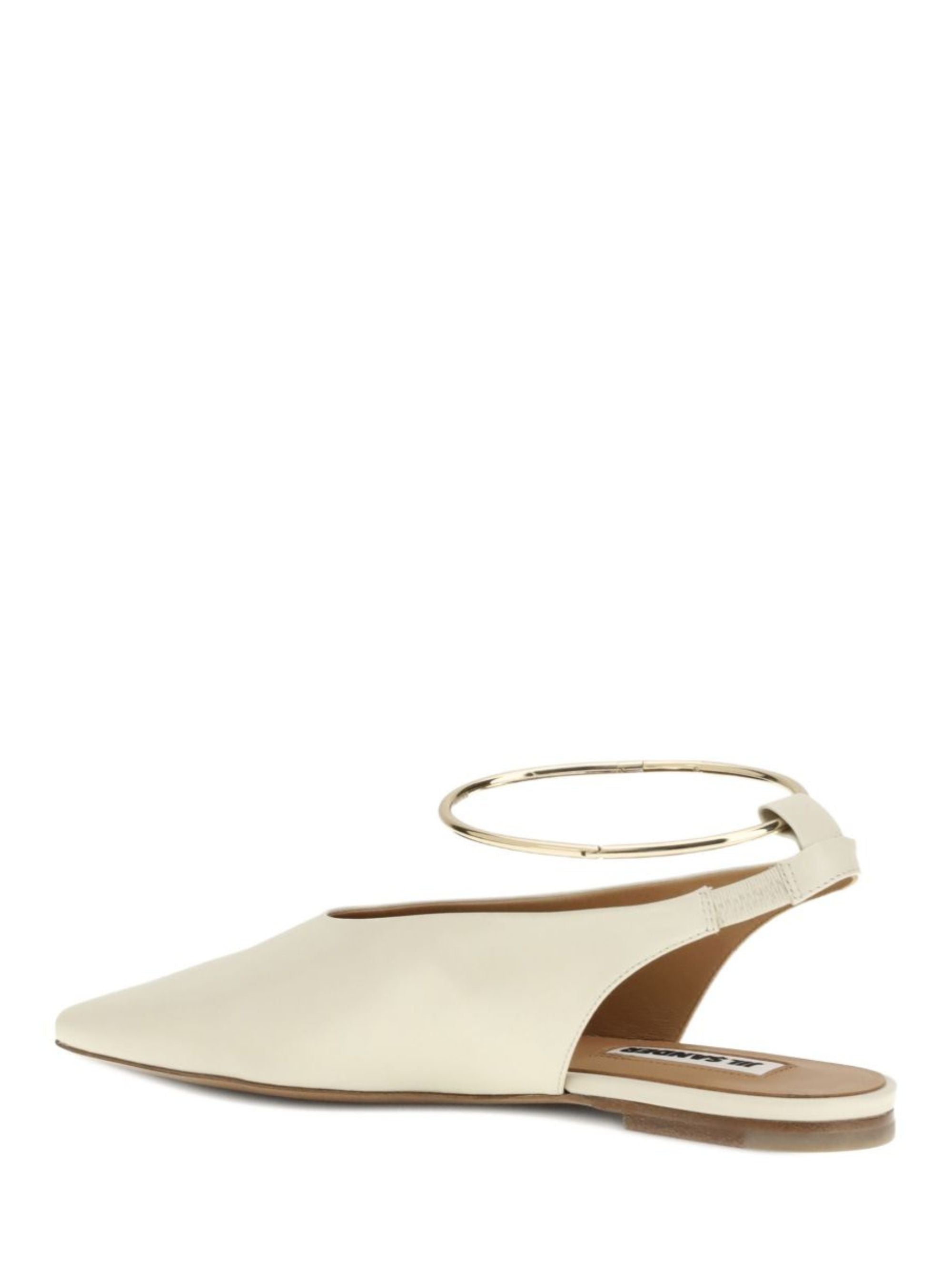 Jil Sander With Heel White Goat Leather