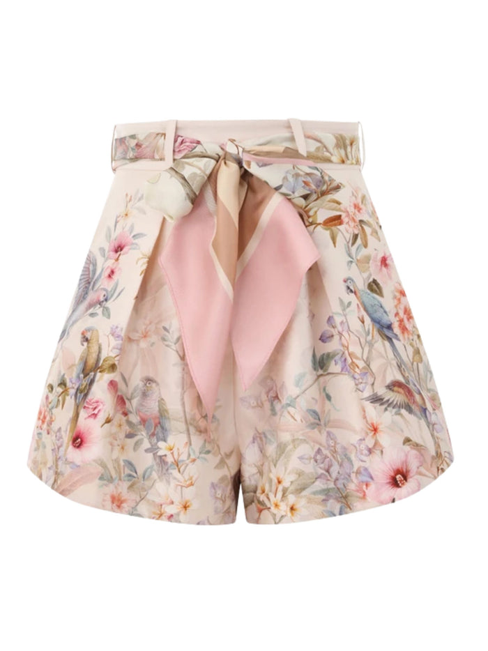 Zimmermann Shorts Beige Silk Cotton