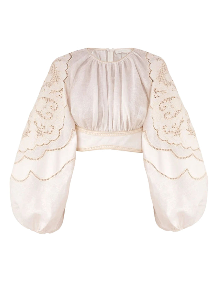 Zimmermann Top Beige Linen