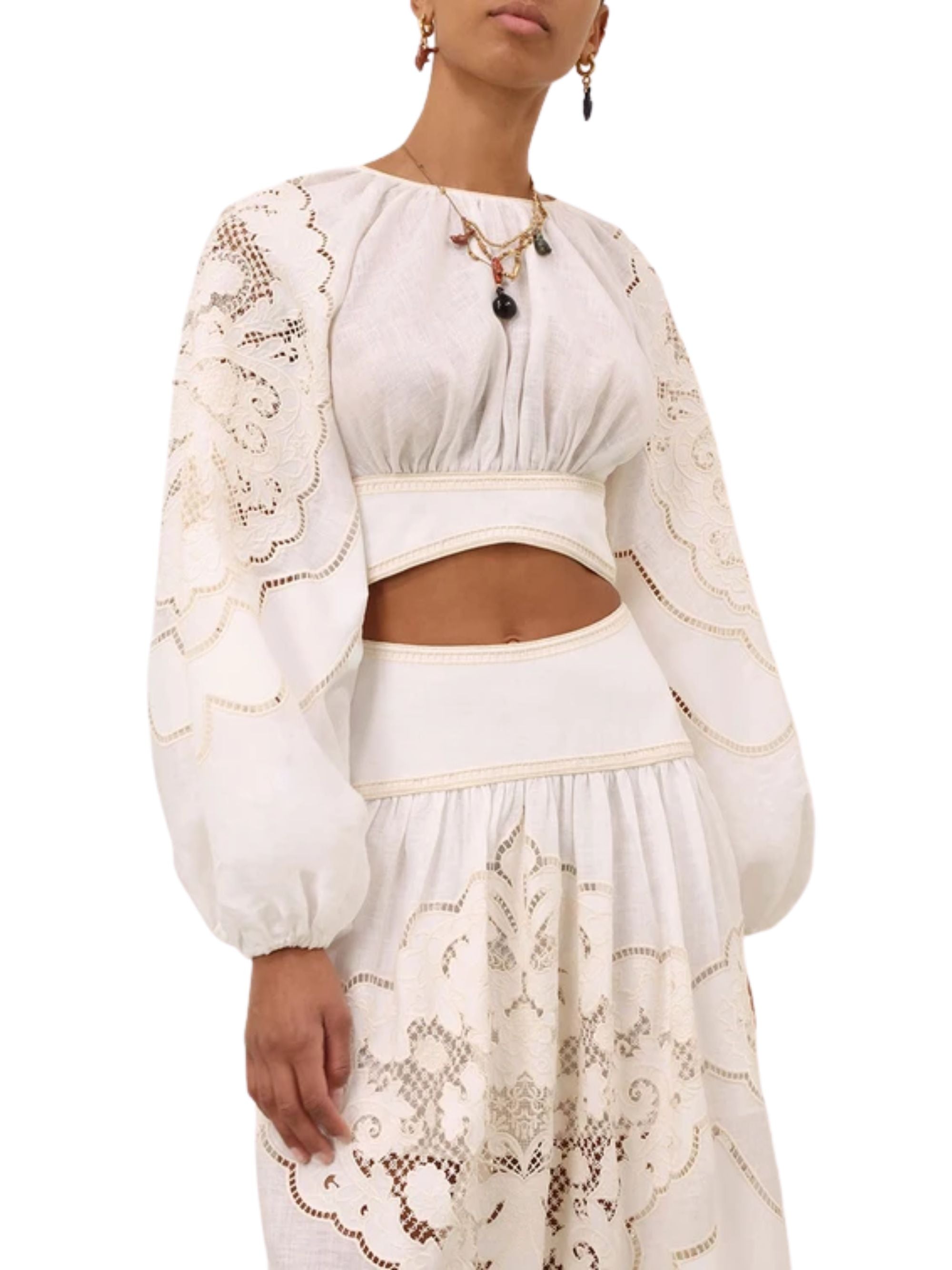 Zimmermann Top Beige Linen