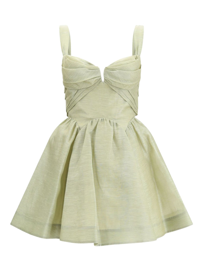 Zimmermann Dresses Green Linen Silk