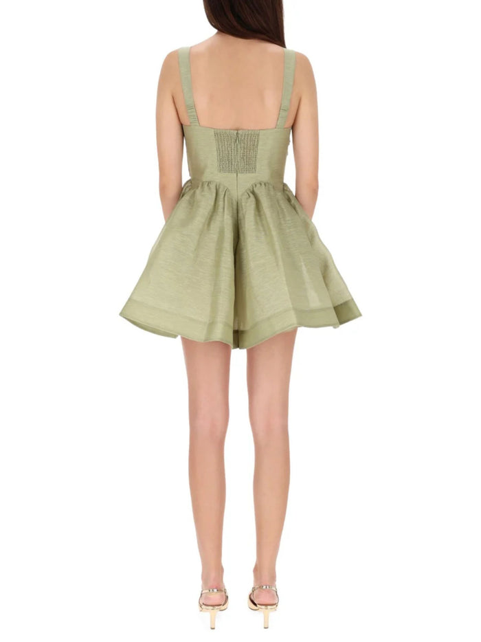 Zimmermann Dresses Green Linen Silk