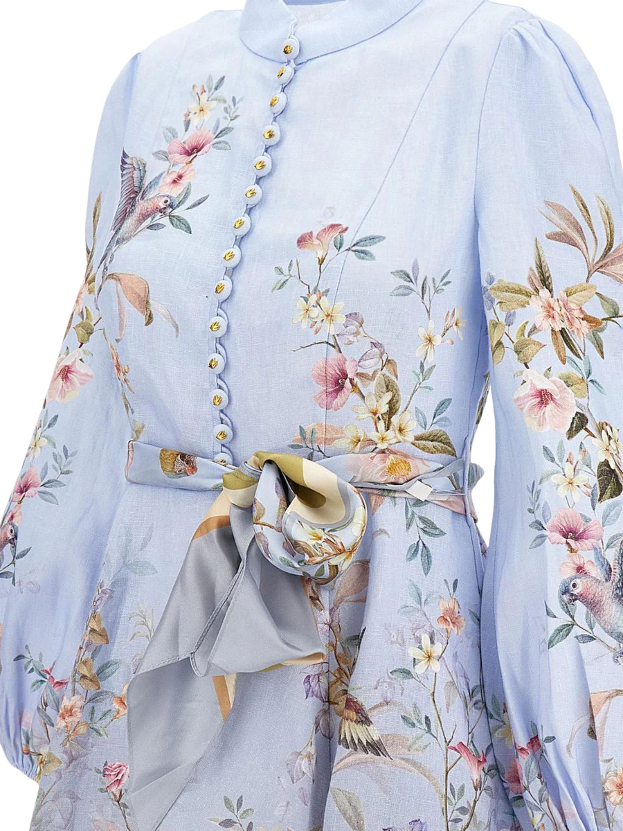 Zimmermann Dresses Clear Blue Linen