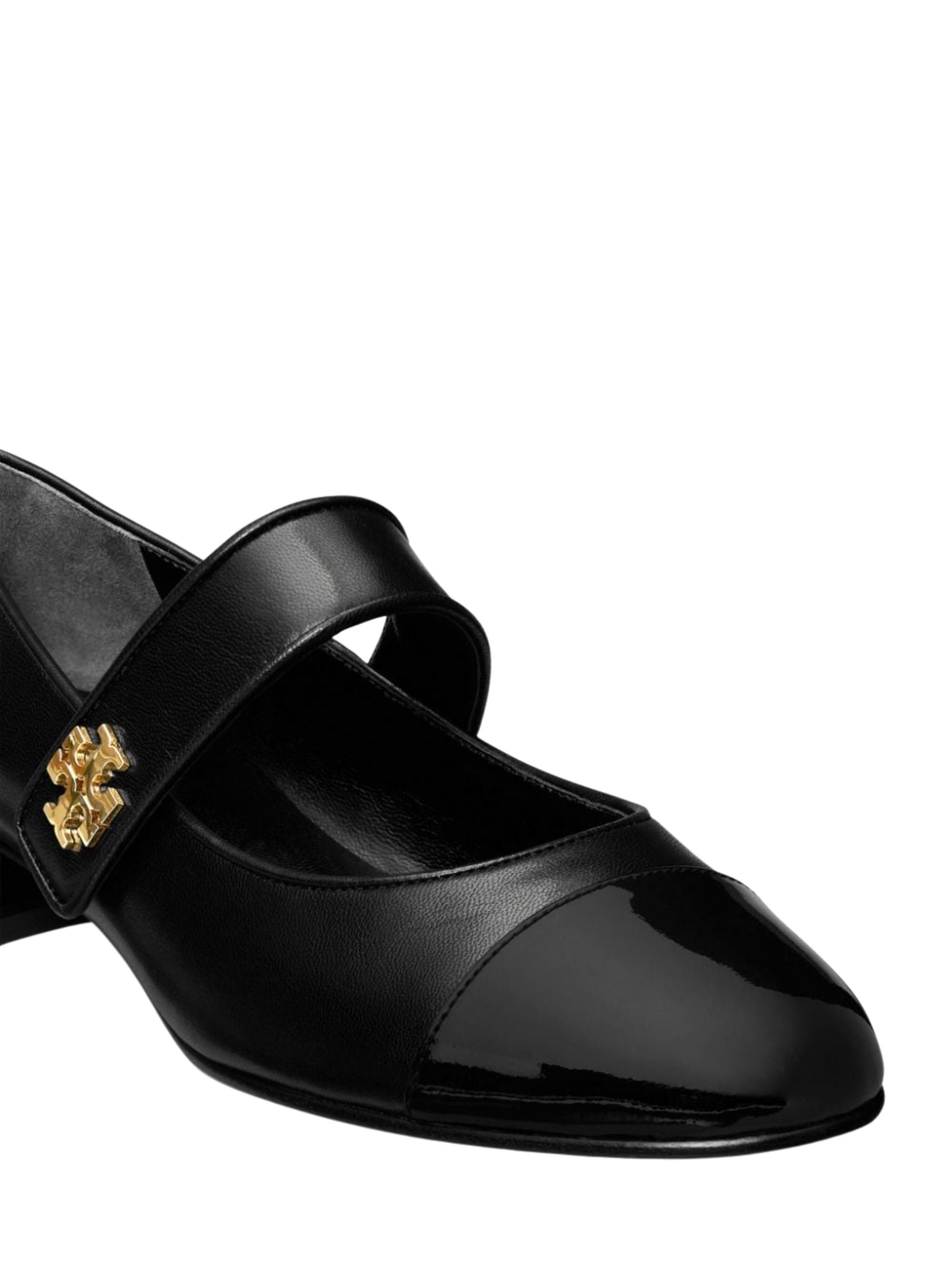 Tory Burch Flat Shoes Black Caprine Bovine Leather