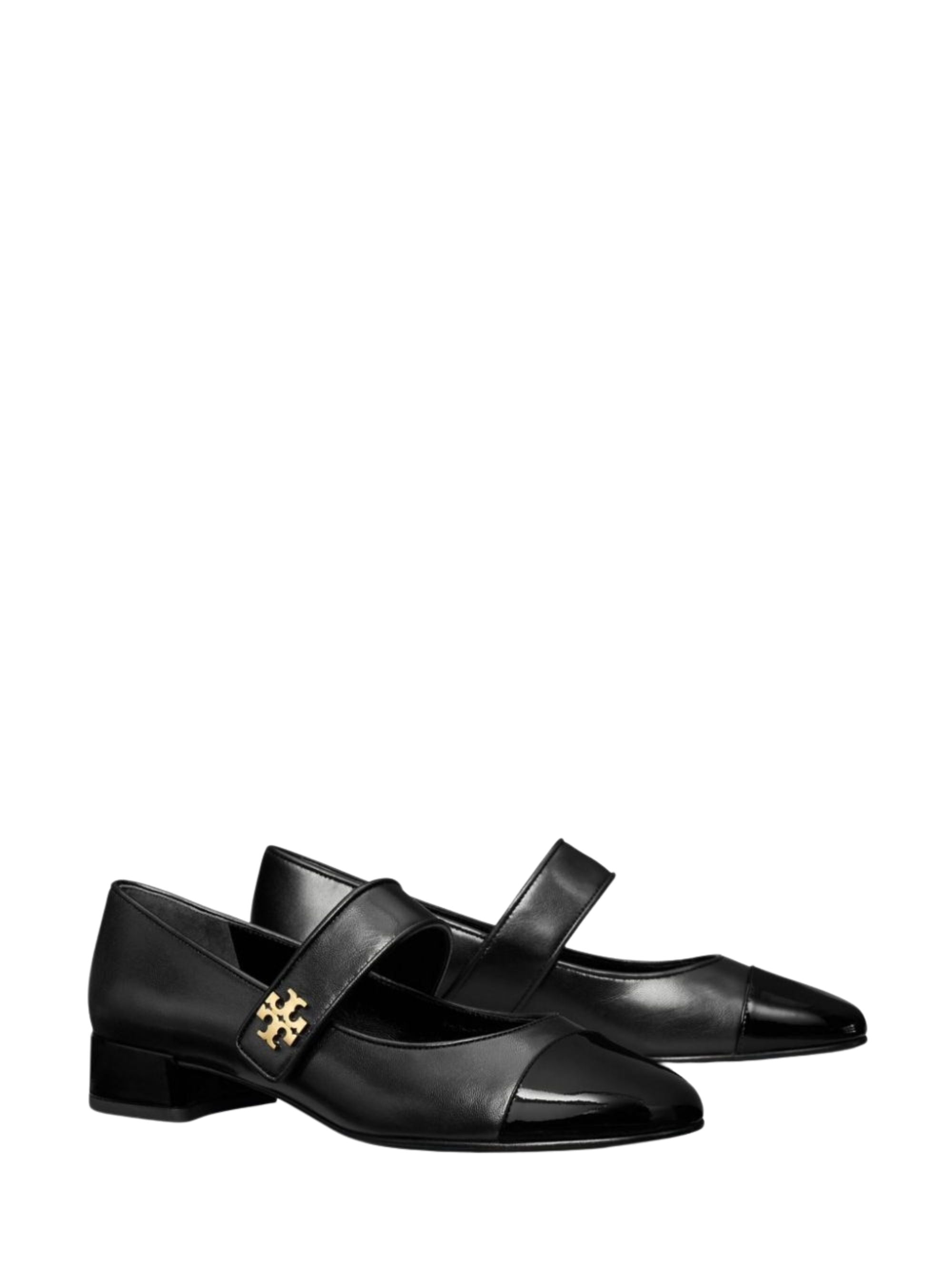 Tory Burch Flat Shoes Black Caprine Bovine Leather