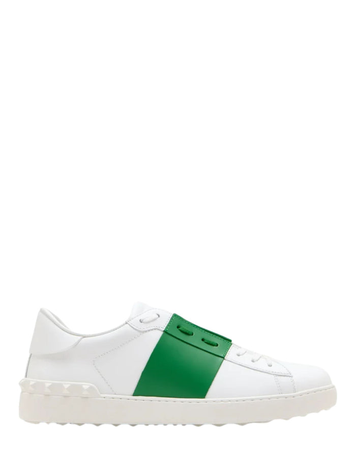 Valentino Garavani Sneakers Green Calf Leather