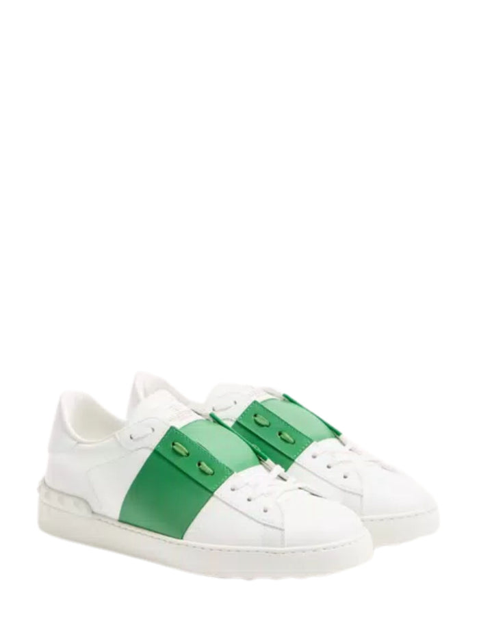 Valentino Garavani Sneakers Green Calf Leather