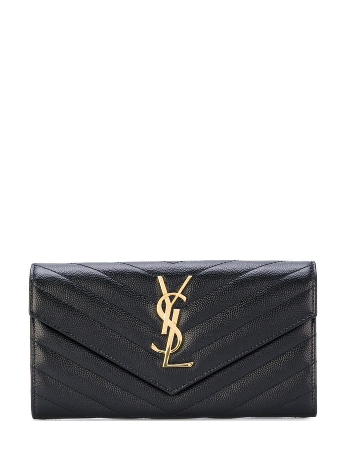 Saint Laurent Wallets Nero Calf Leather
