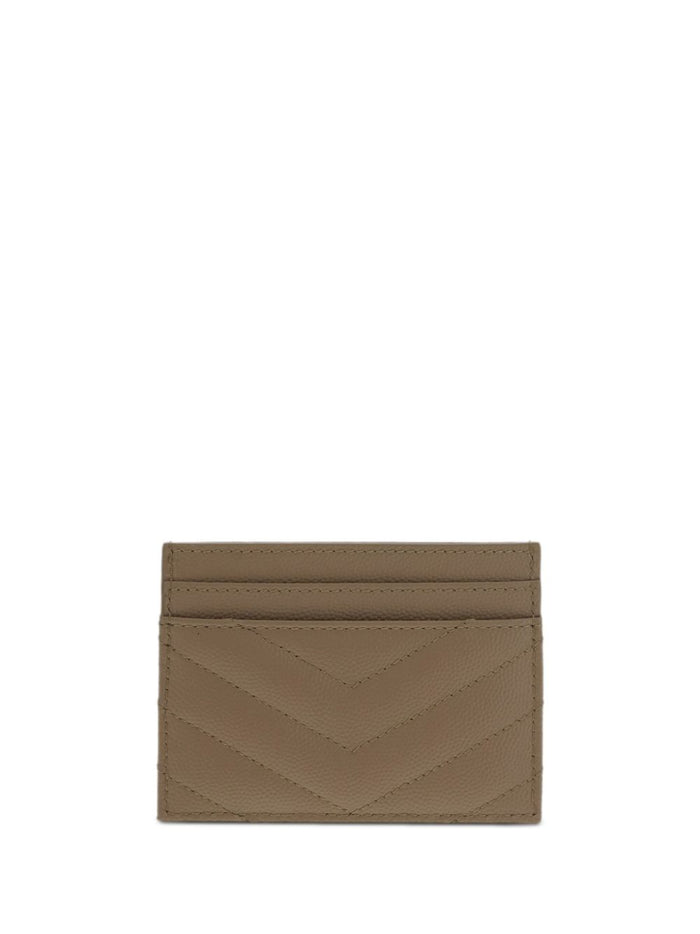 Saint Laurent Wallets Beige Calf Leather