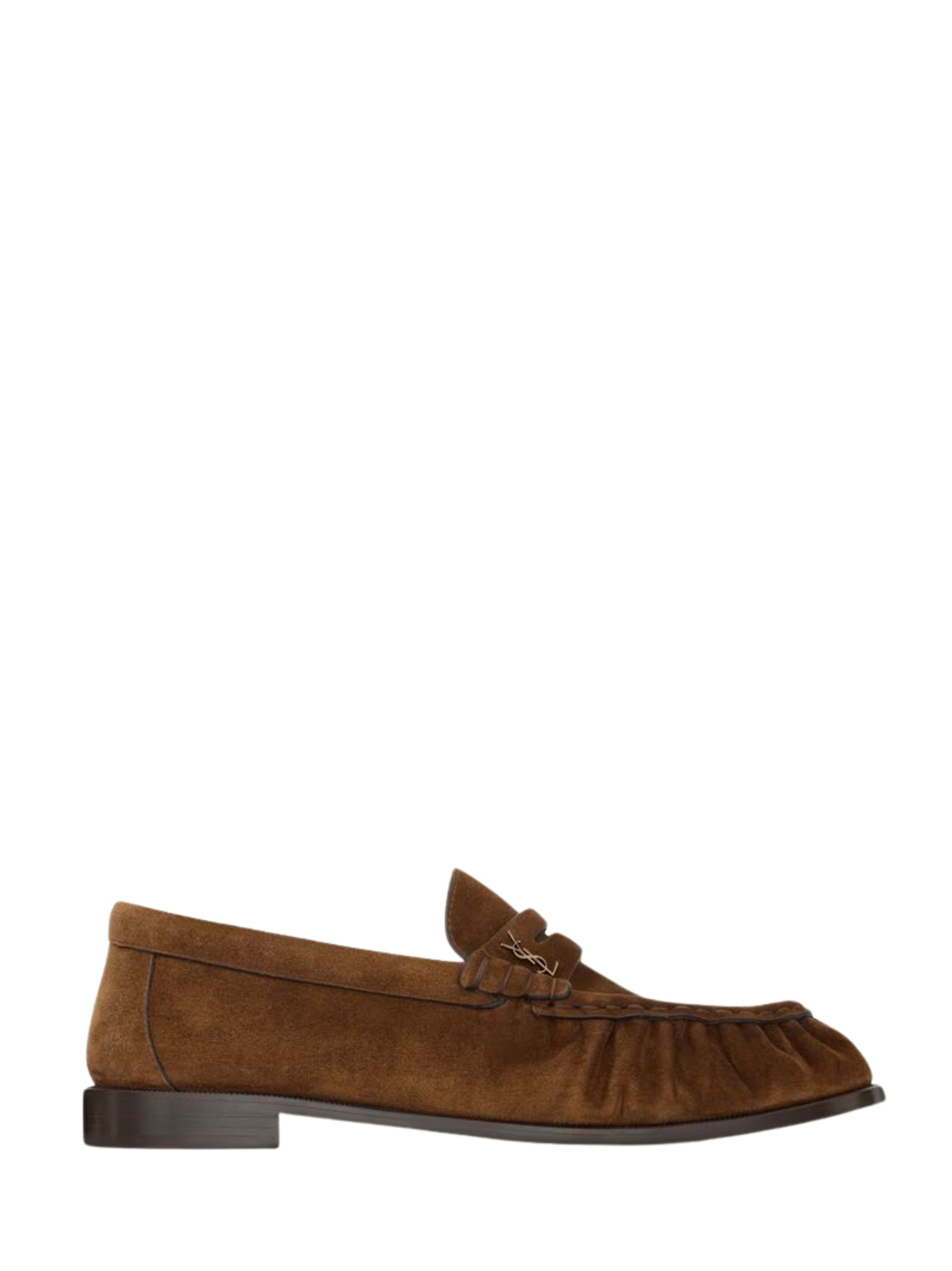 Saint Laurent Flat shoes Brown Calf Leather