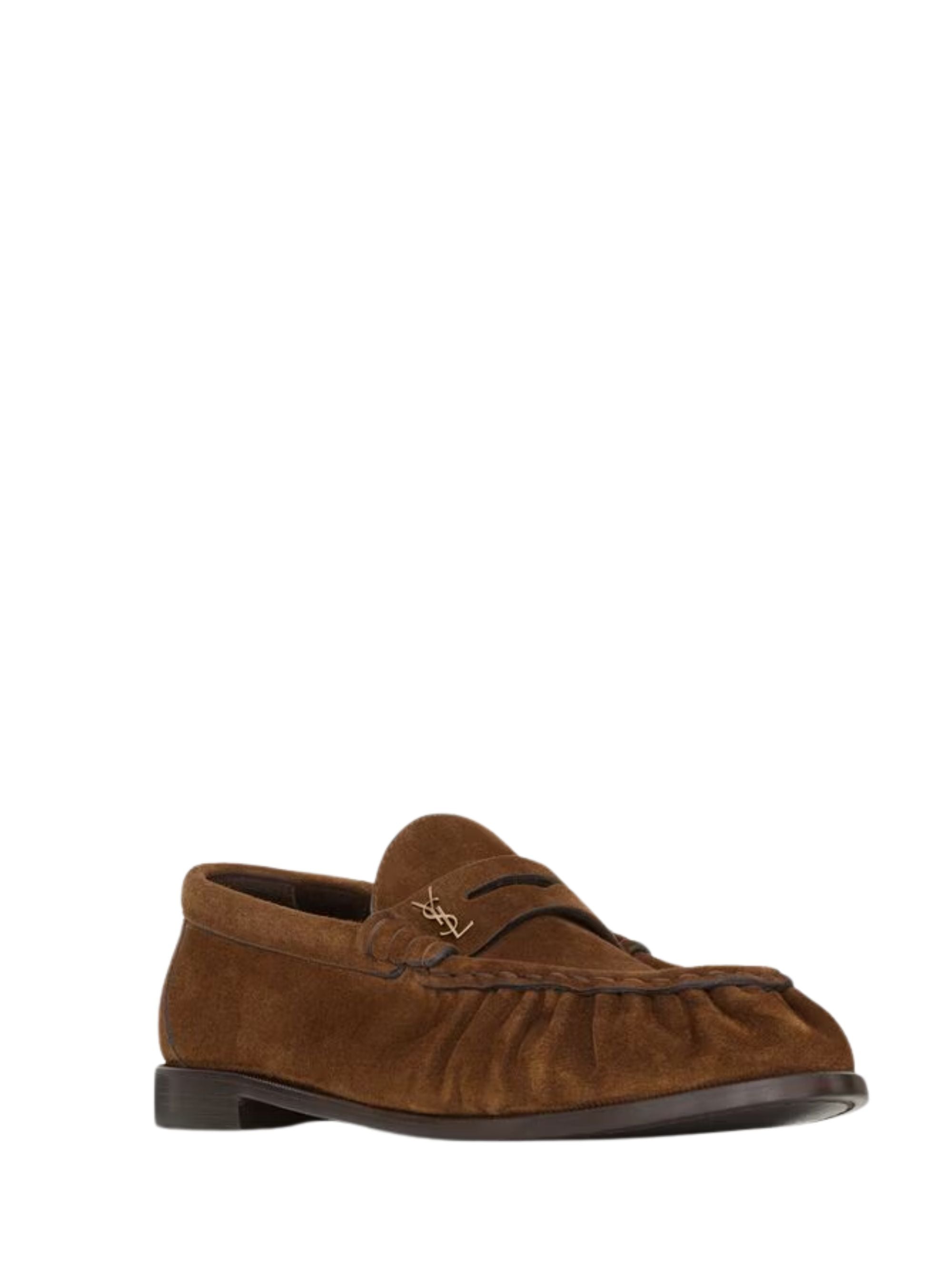 Saint Laurent Flat shoes Brown Calf Leather