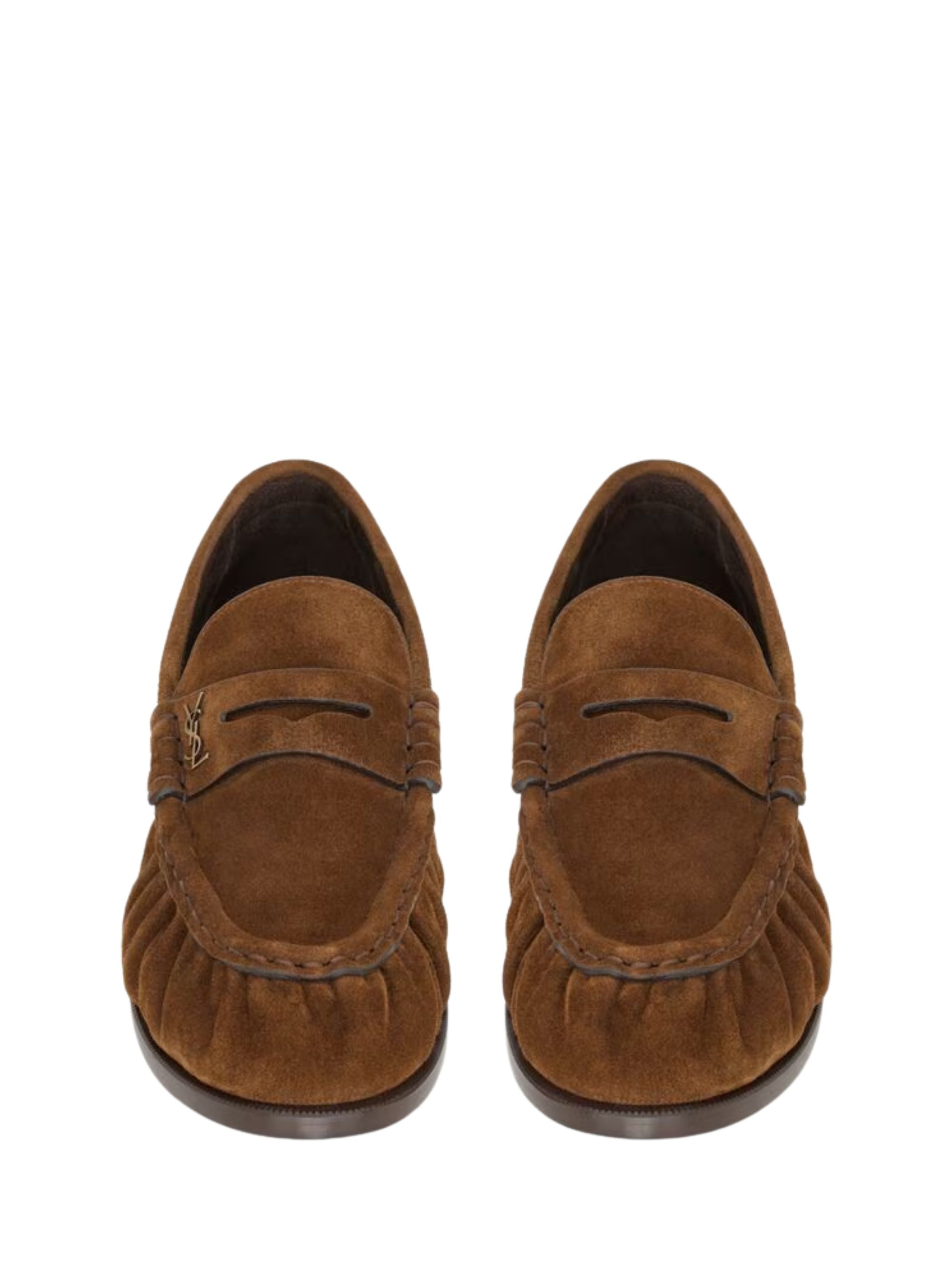 Saint Laurent Flat shoes Brown Calf Leather