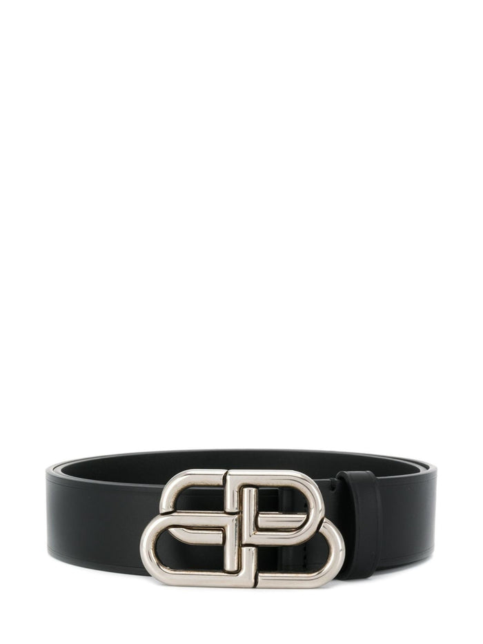 Balenciaga Belts Black Calf Leather