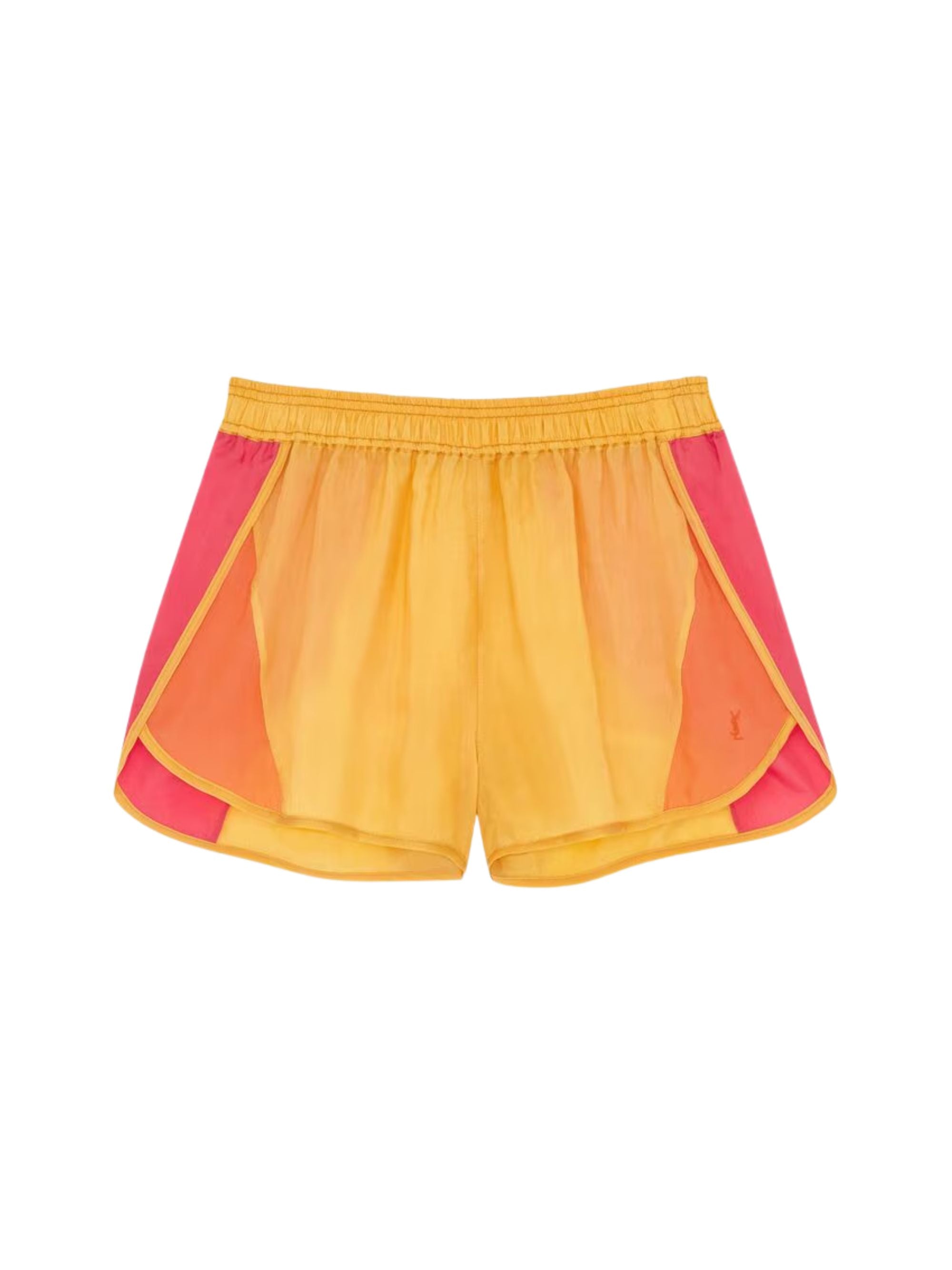Saint Laurent Shorts Yellow Cupro