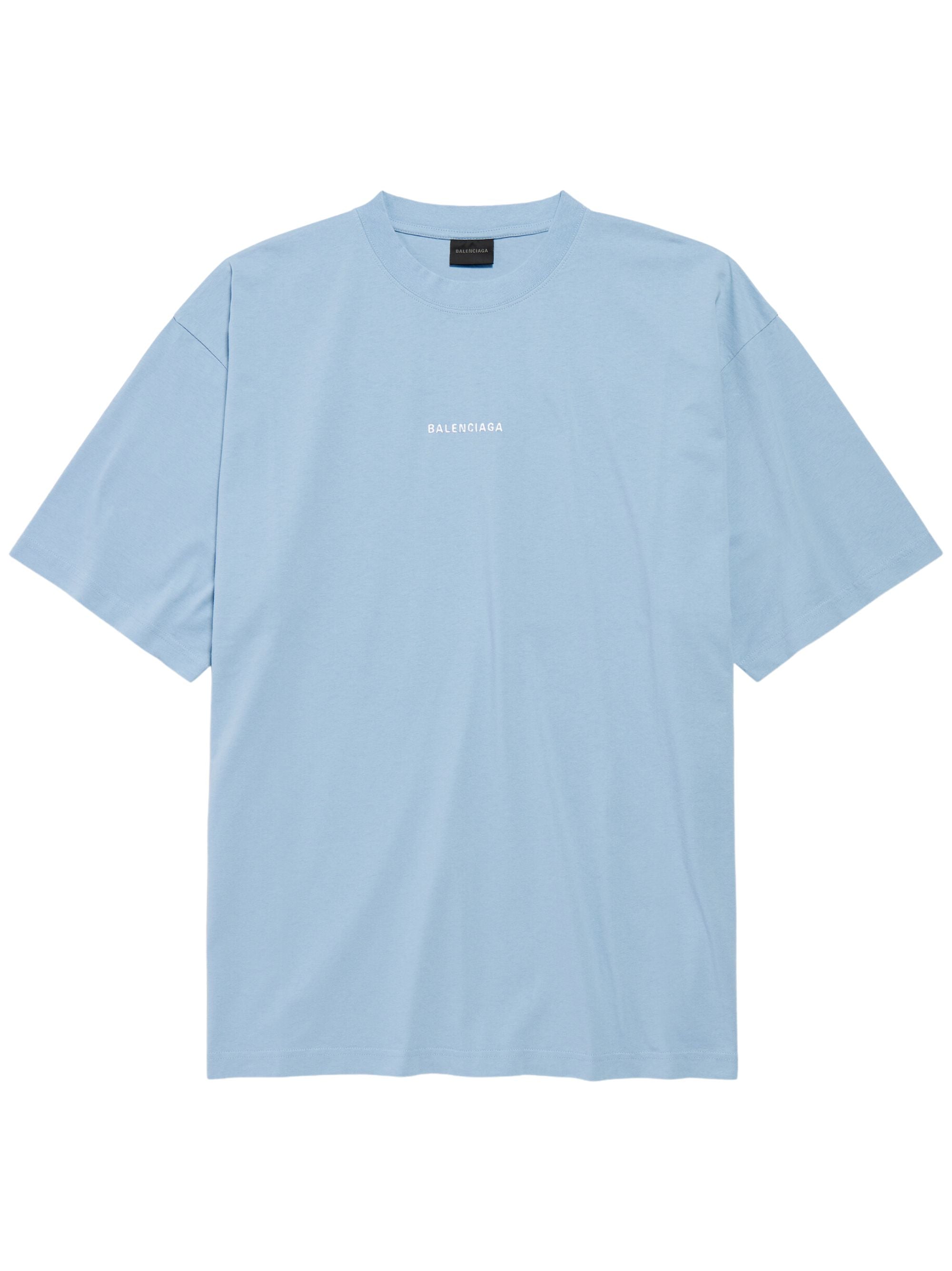 Balenciaga T-shirts and Polos Clear Blue Cotton