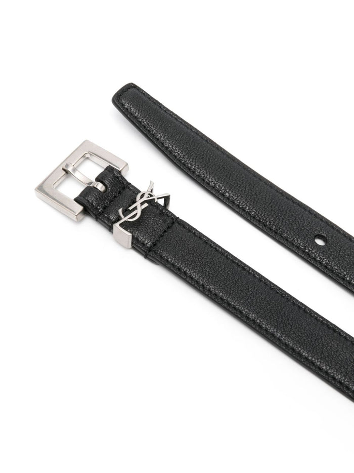 Saint Laurent Belts Black Lamb Skin