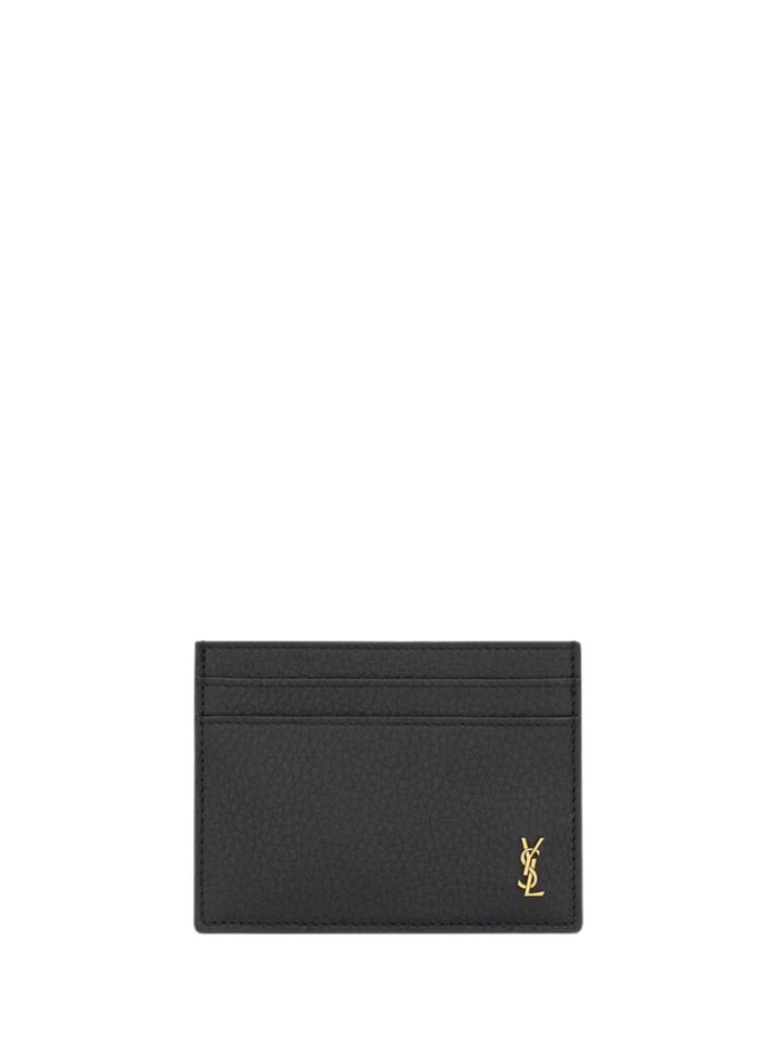 Saint Laurent Wallets Black Calf Leather