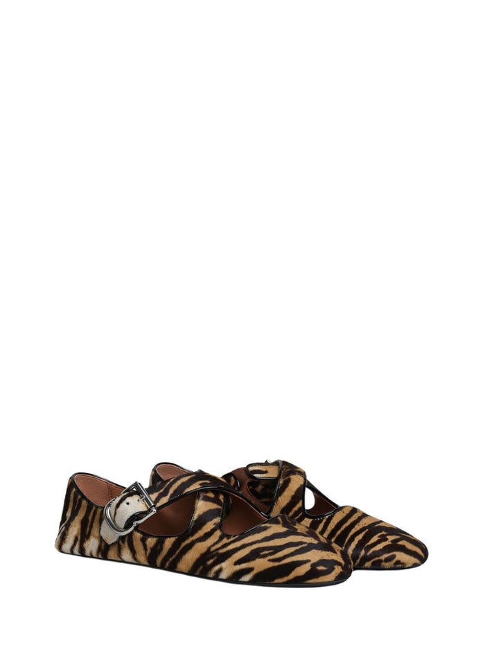 Alaia Flat Shoes Calf Leather