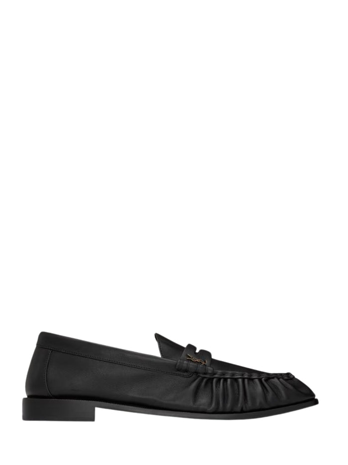 Saint Laurent Flat shoes Black Calf Leather