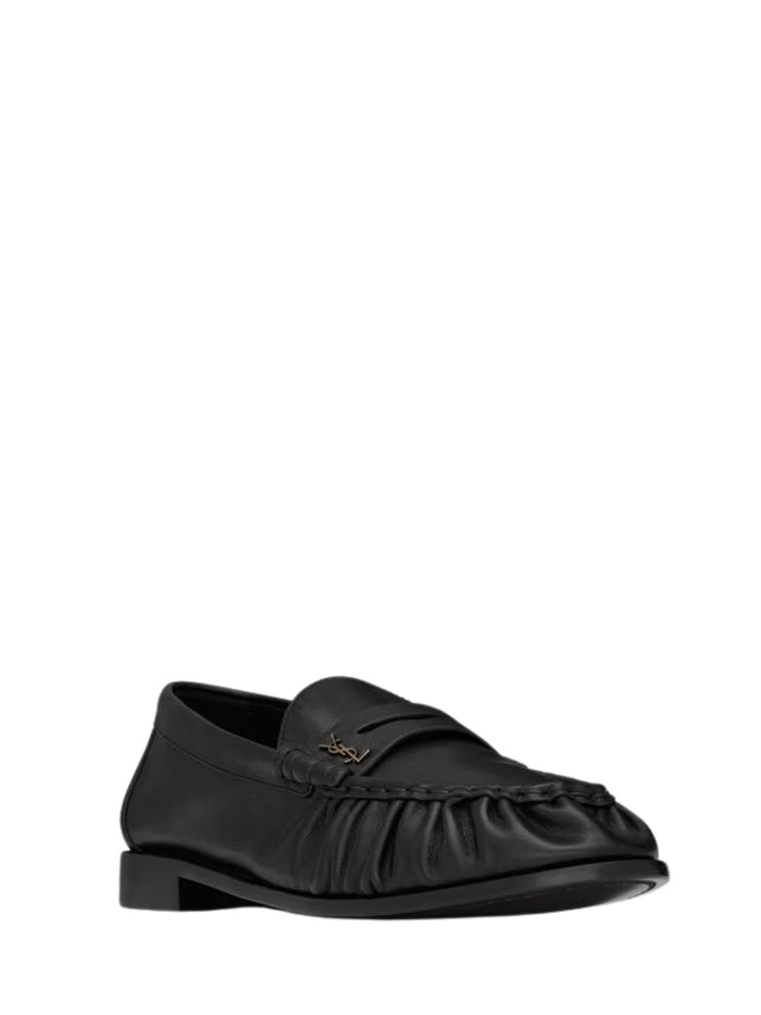Saint Laurent Flat shoes Black Calf Leather