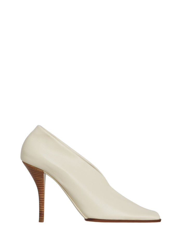 Alaia High Heel Shoes Beige Lambskin