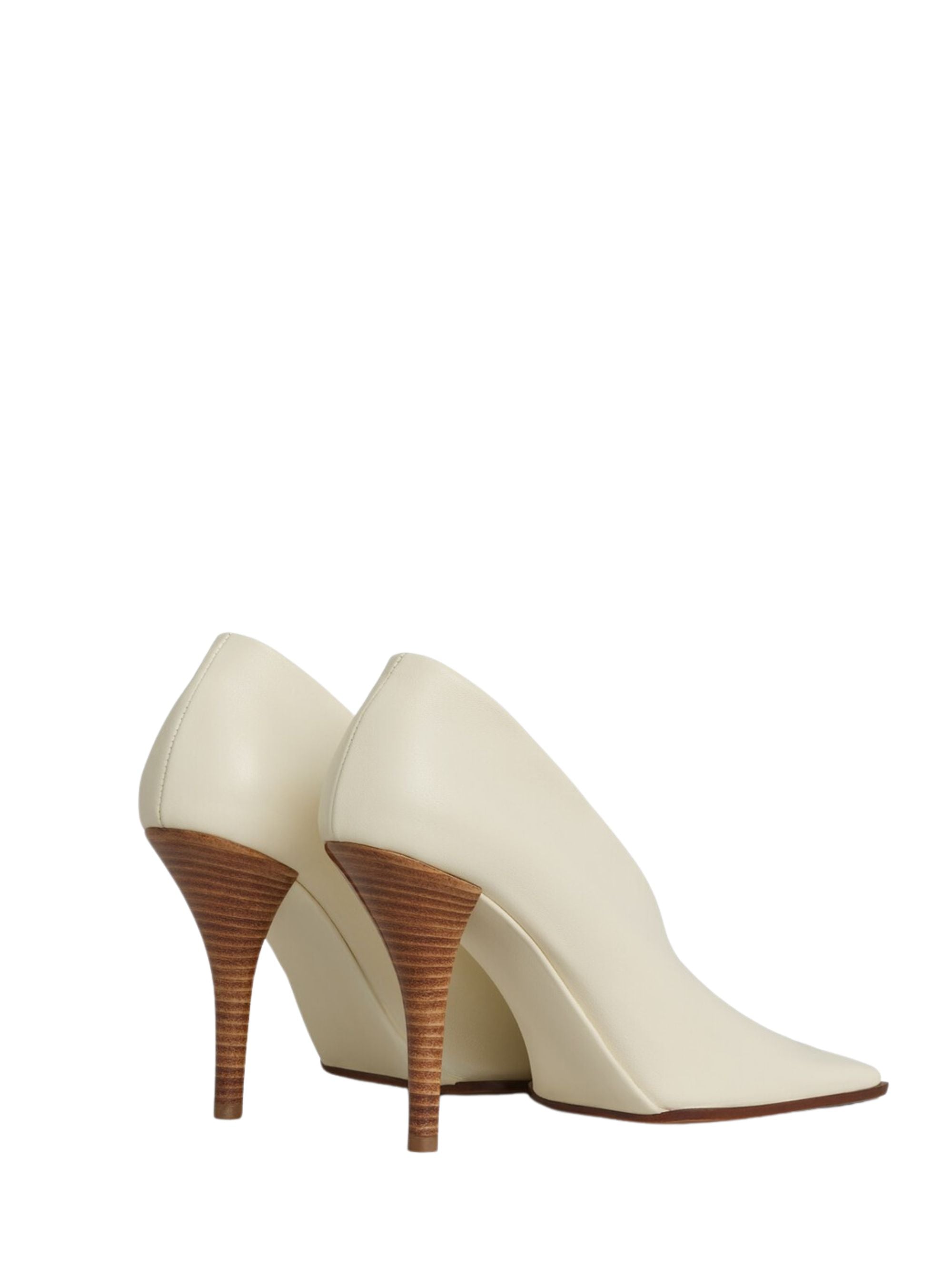 Alaia High Heel Shoes Beige Lambskin