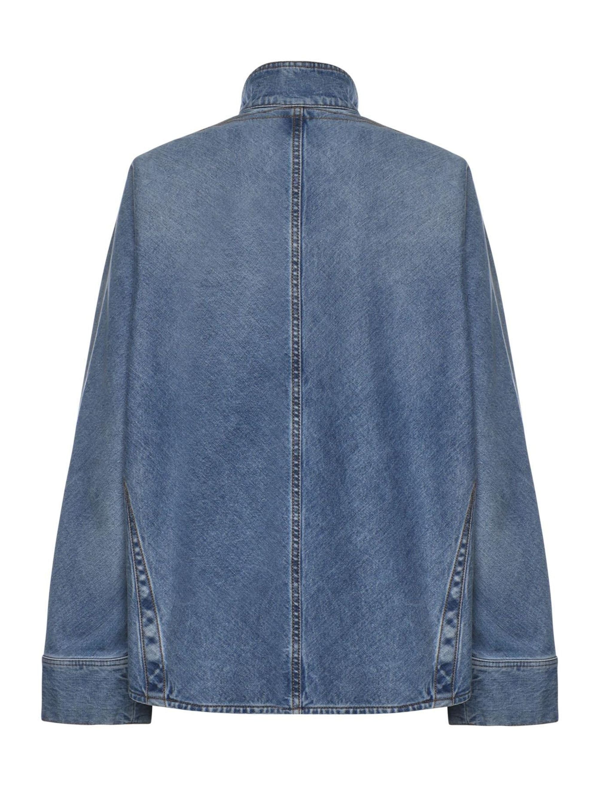Alaia Shirts Denim Cotton Polyurethane