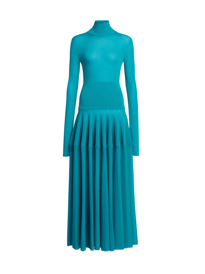 Alaia Dresses Clear Blue Viscose Polyamide Elastane