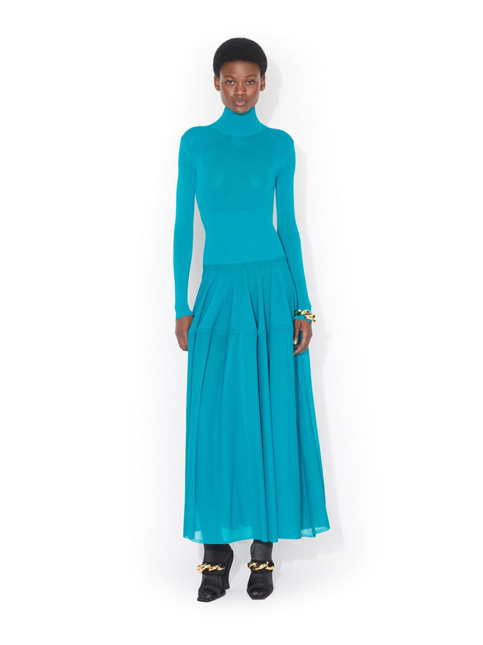 Alaia Dresses Clear Blue Viscose Polyamide Elastane