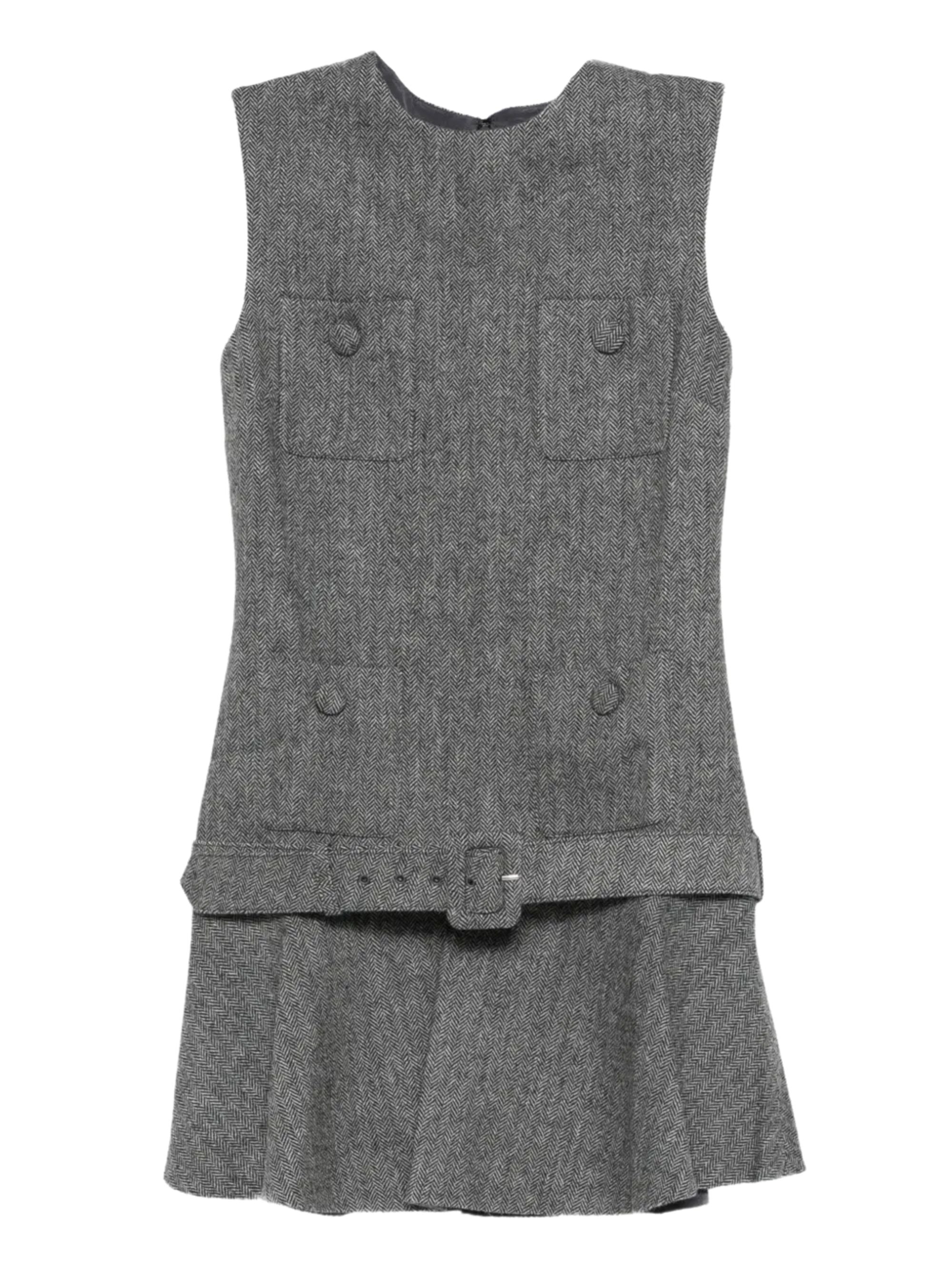 SELF PORTRAIT Dresses Grey Wool Pes
