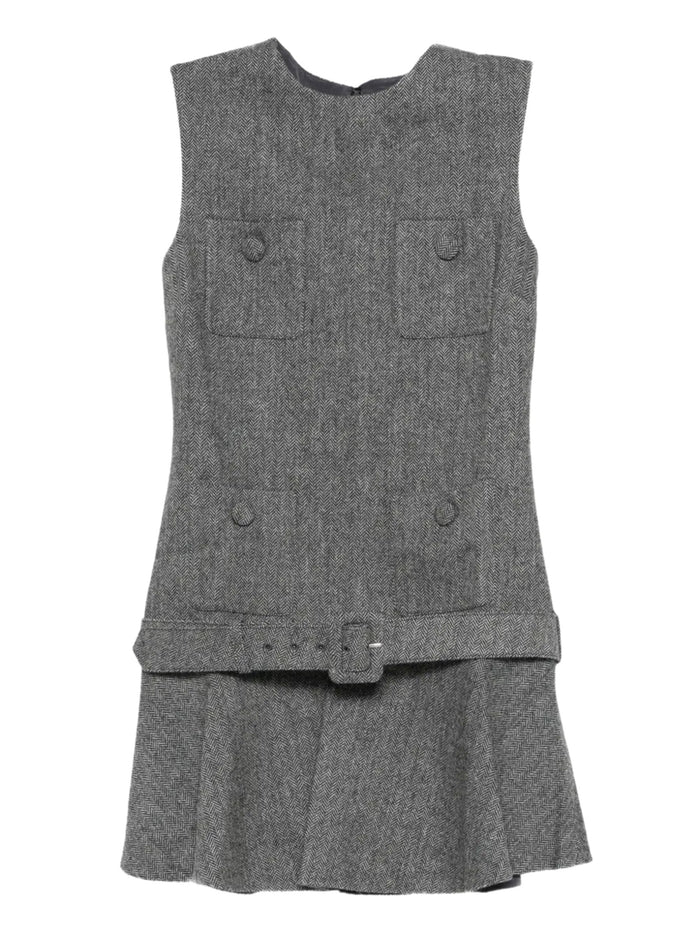SELF PORTRAIT Dresses Grey Wool Pes