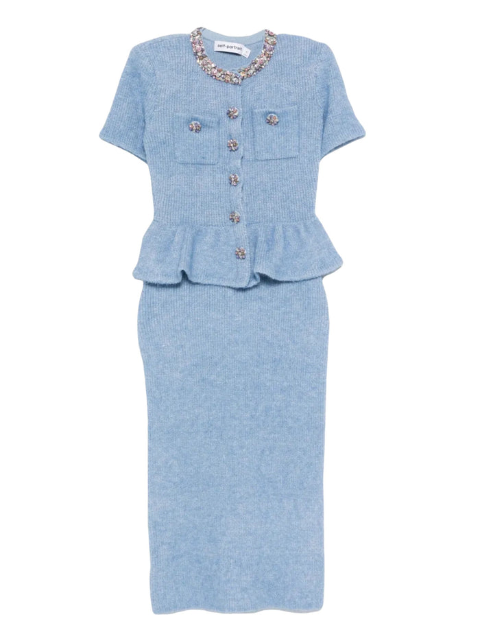 Self Portrait Dresses Clear Blue