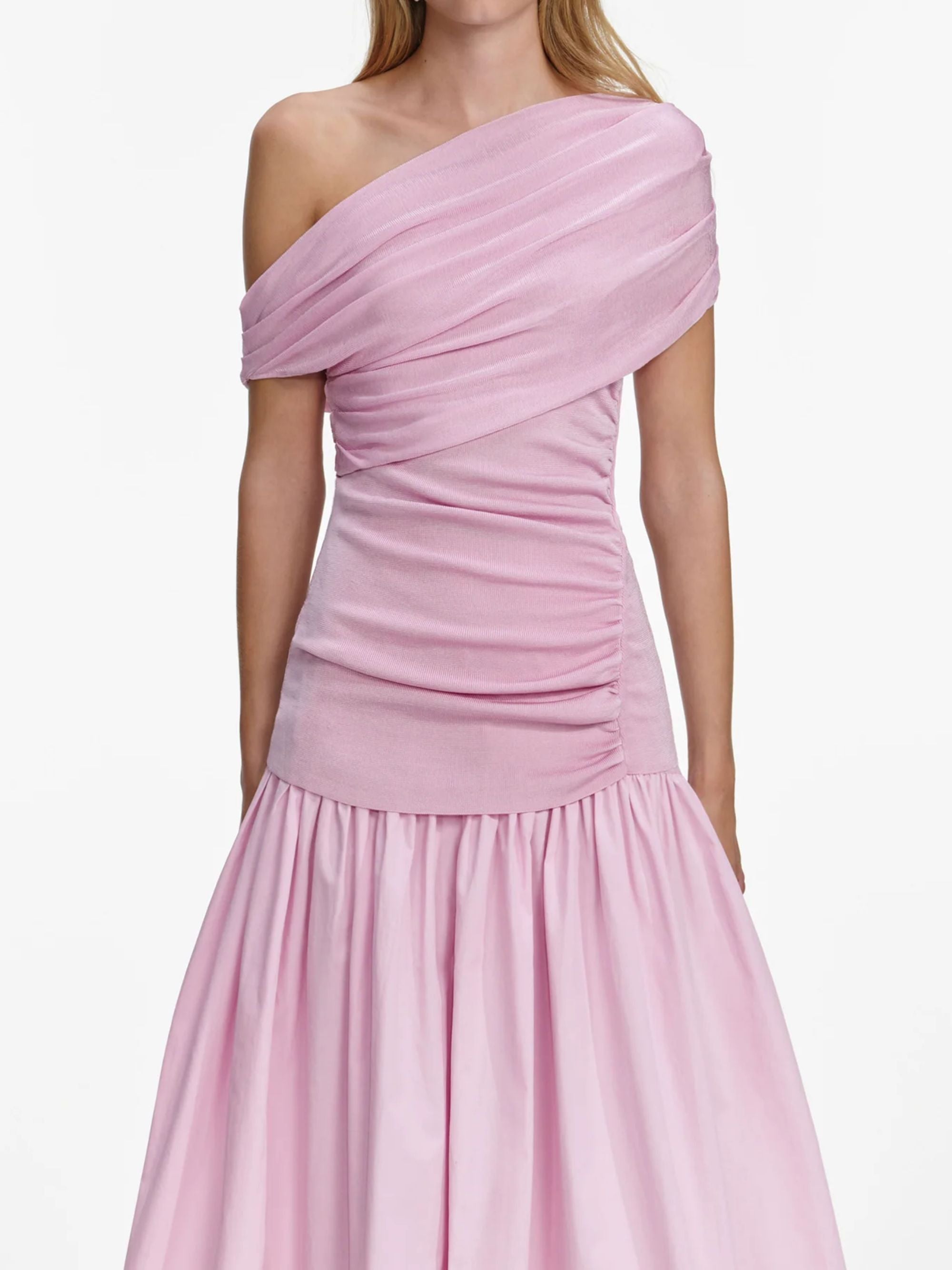 SELF PORTRAIT Dresses Pink Viscose Cotton Polyamide
