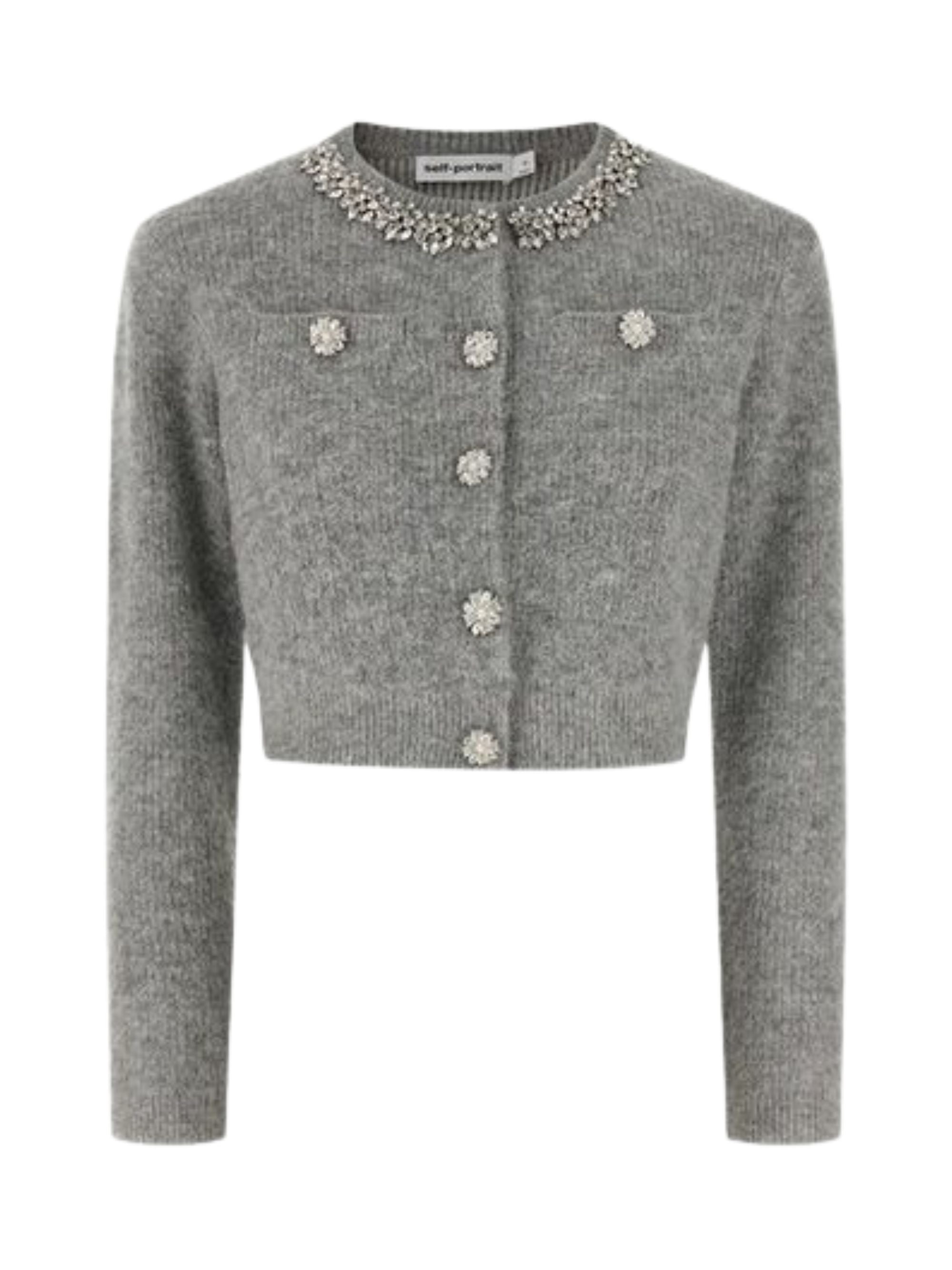 Self Portrait Sweaters Grey
