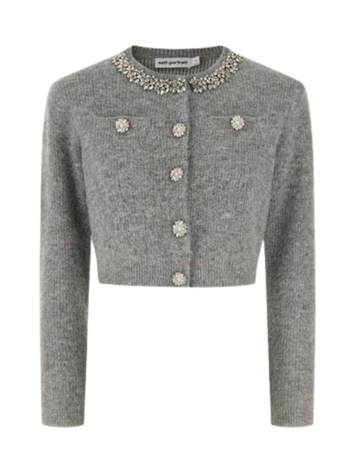 Self Portrait Sweaters Grey