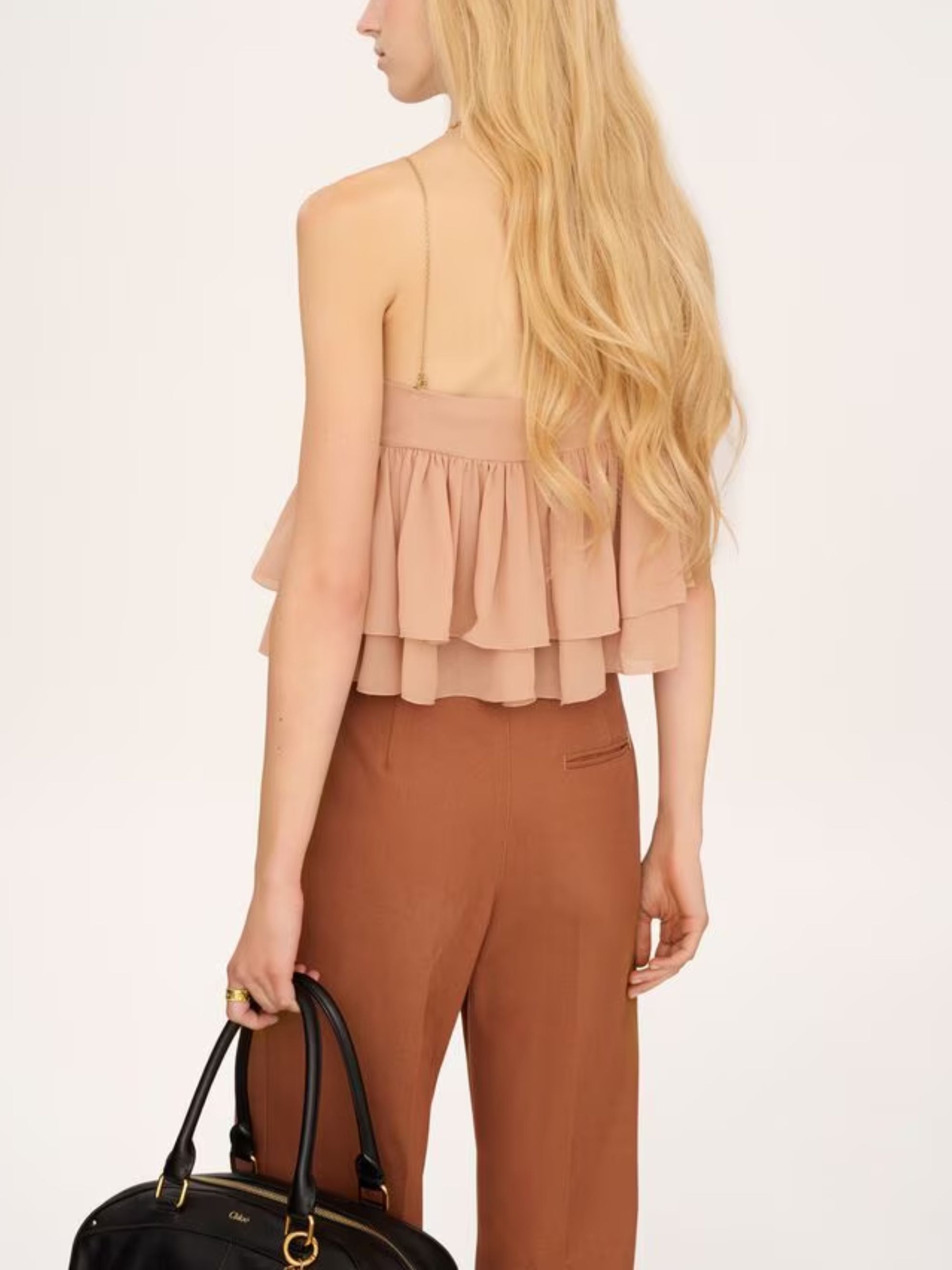 Chloè Top Pink Silk