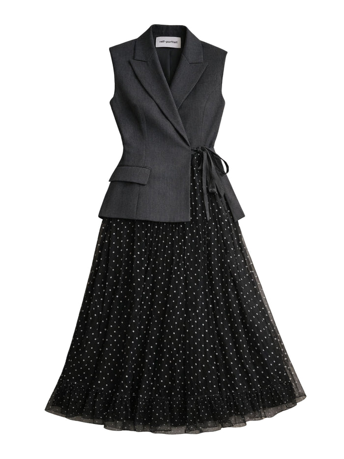 Self Portrait Dresses Grey