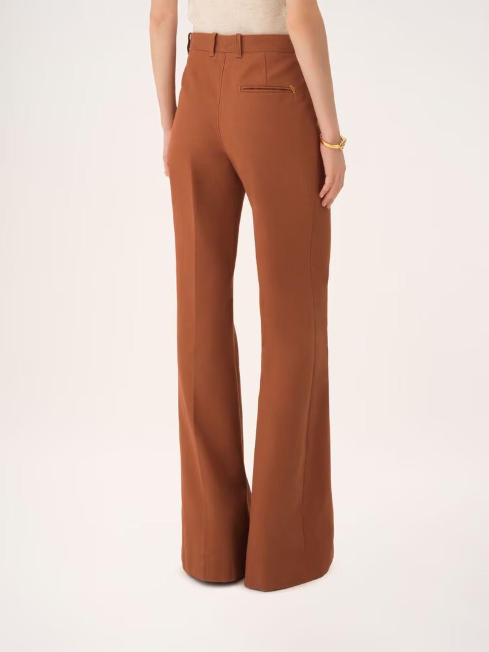 Chloè Trousers Brown Cotton