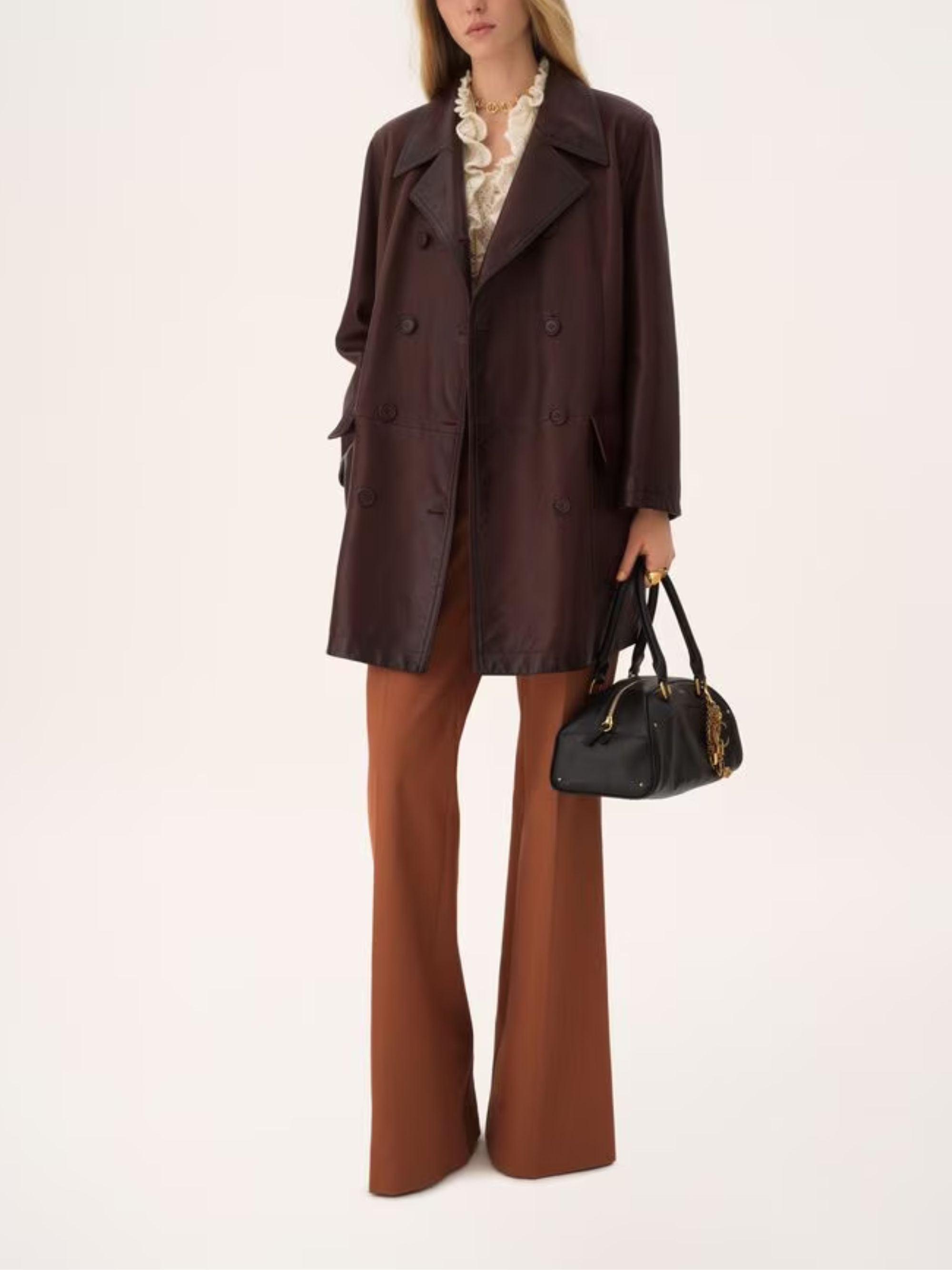 Chloè Trousers Brown Cotton