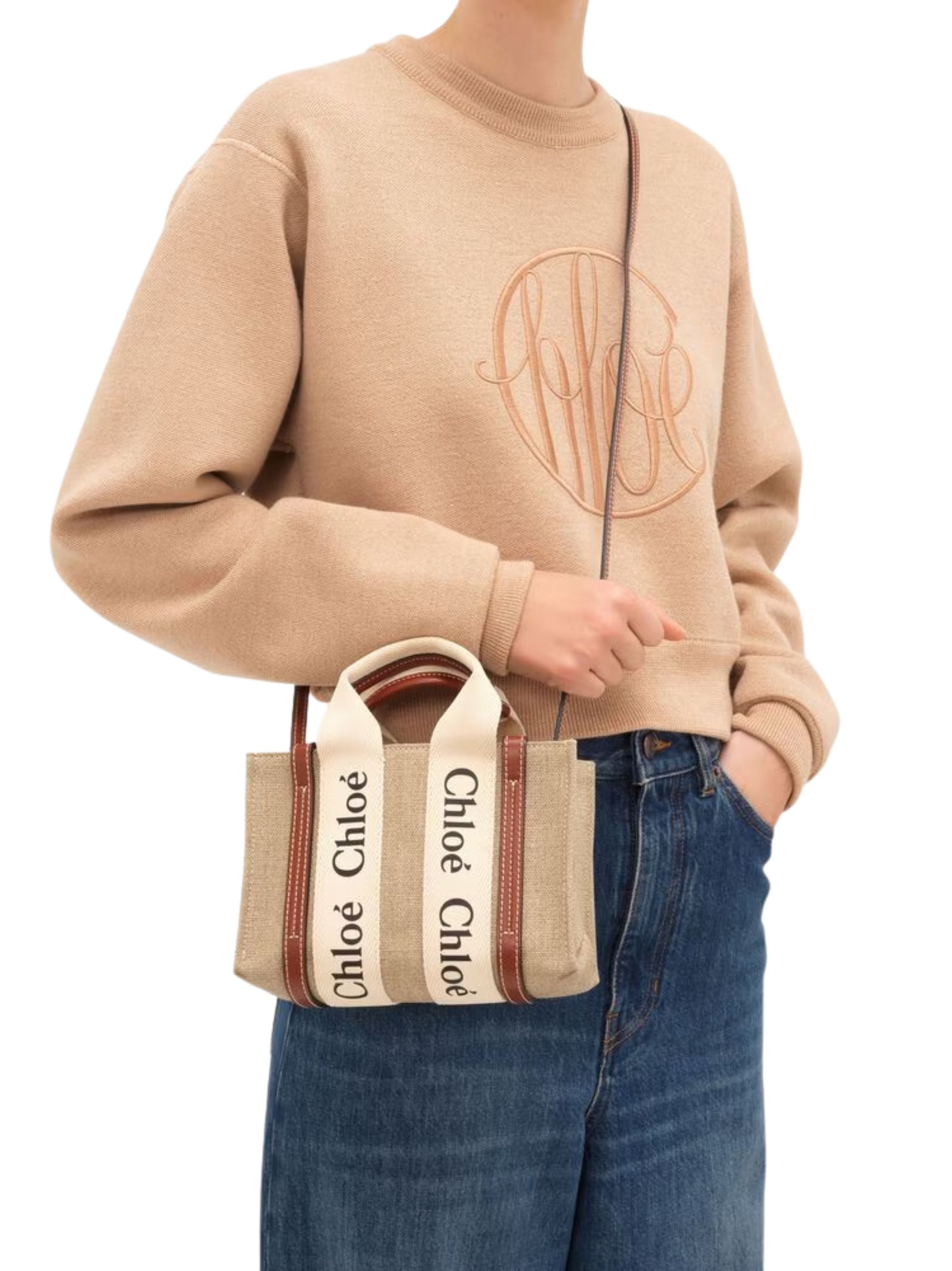 Chloè Bags White Linen