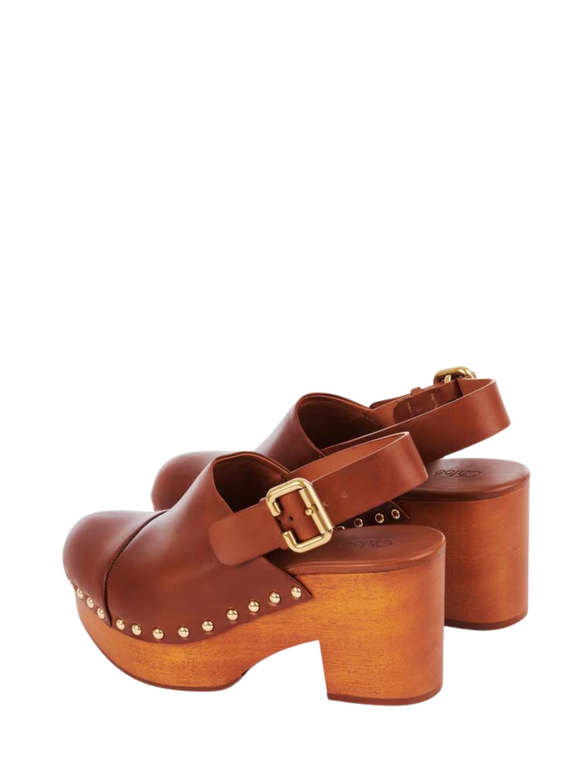 Chloè Sandals Brown Calf Leather
