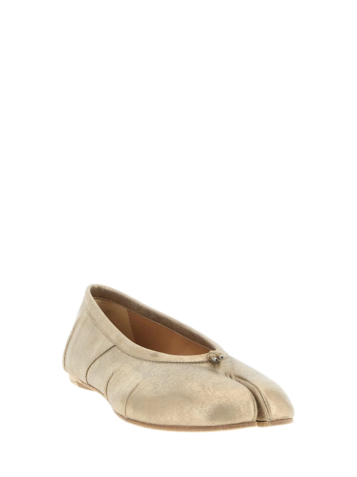 Maison Margiela Flat shoes Golden Cow Leather