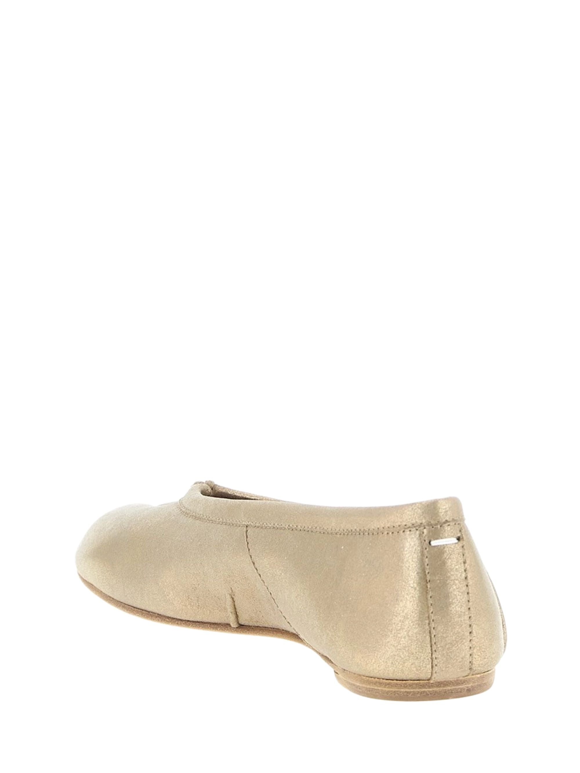 Maison Margiela Flat shoes Golden Cow Leather