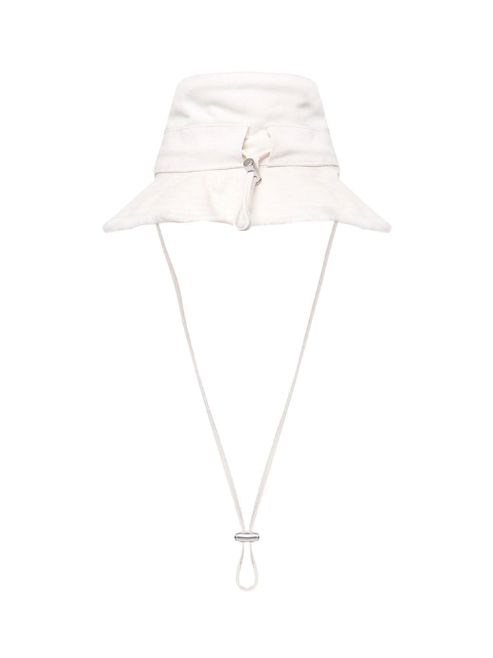 JACQUEMUS Hats White Cotton