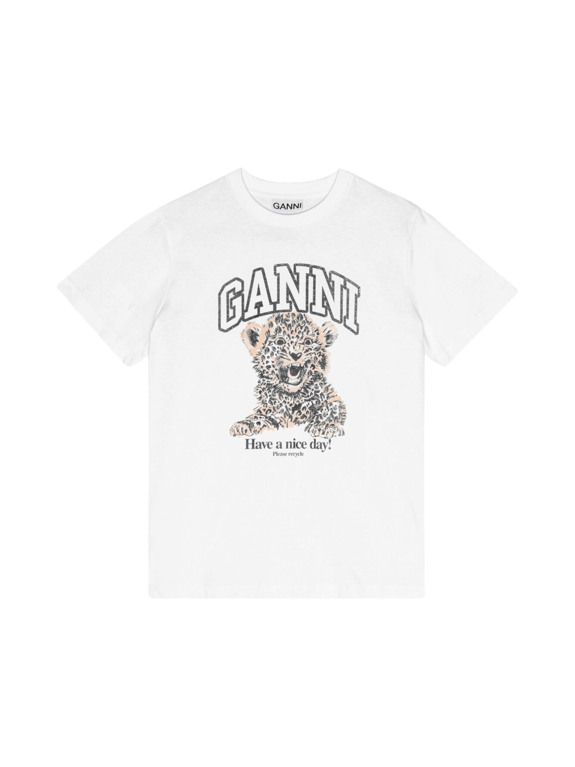 Ganni T-Shirts And Polos Multicolour Organic Cotton