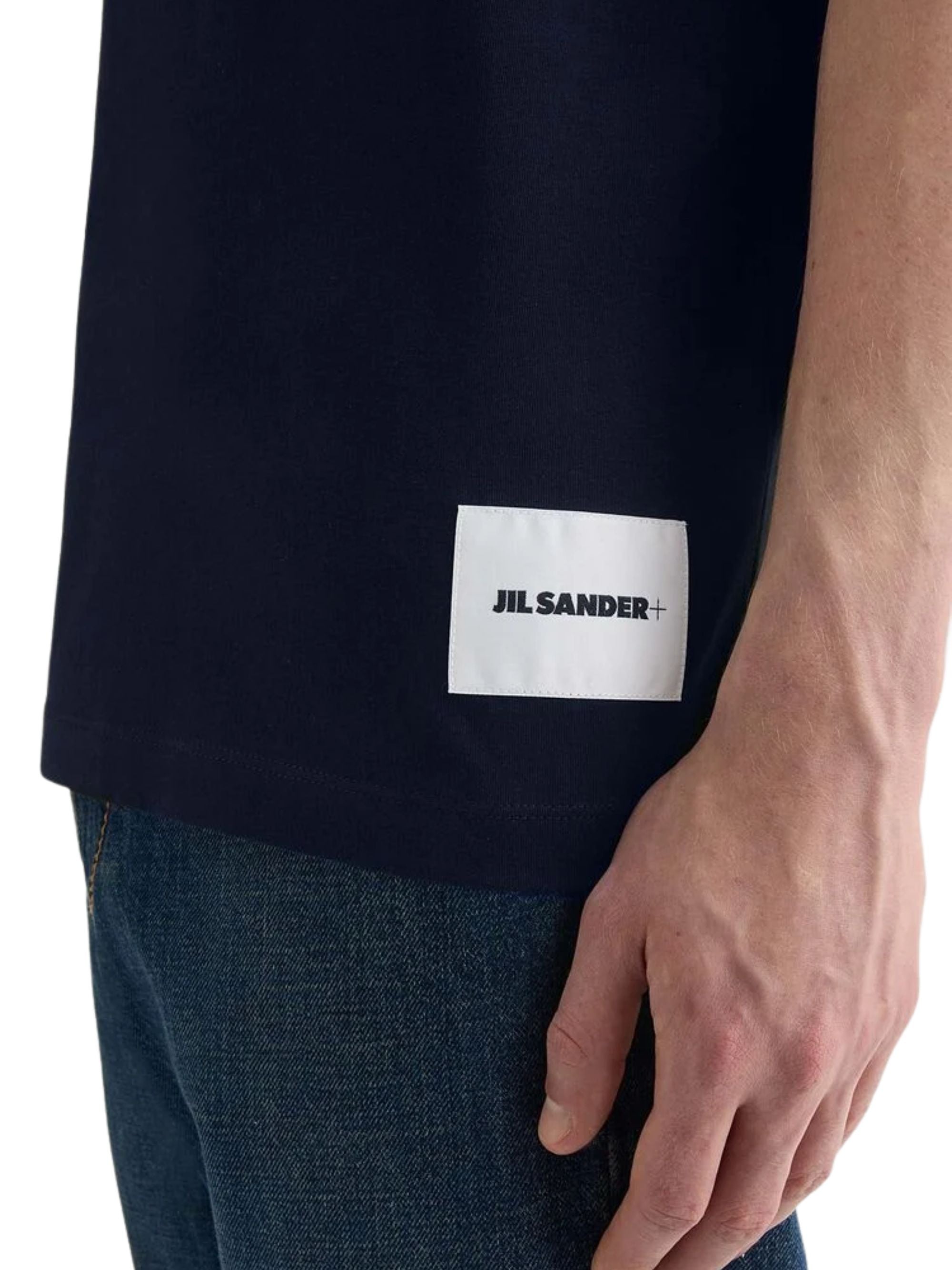 Jil Sander T-Shirts And Polos Blue Cotton