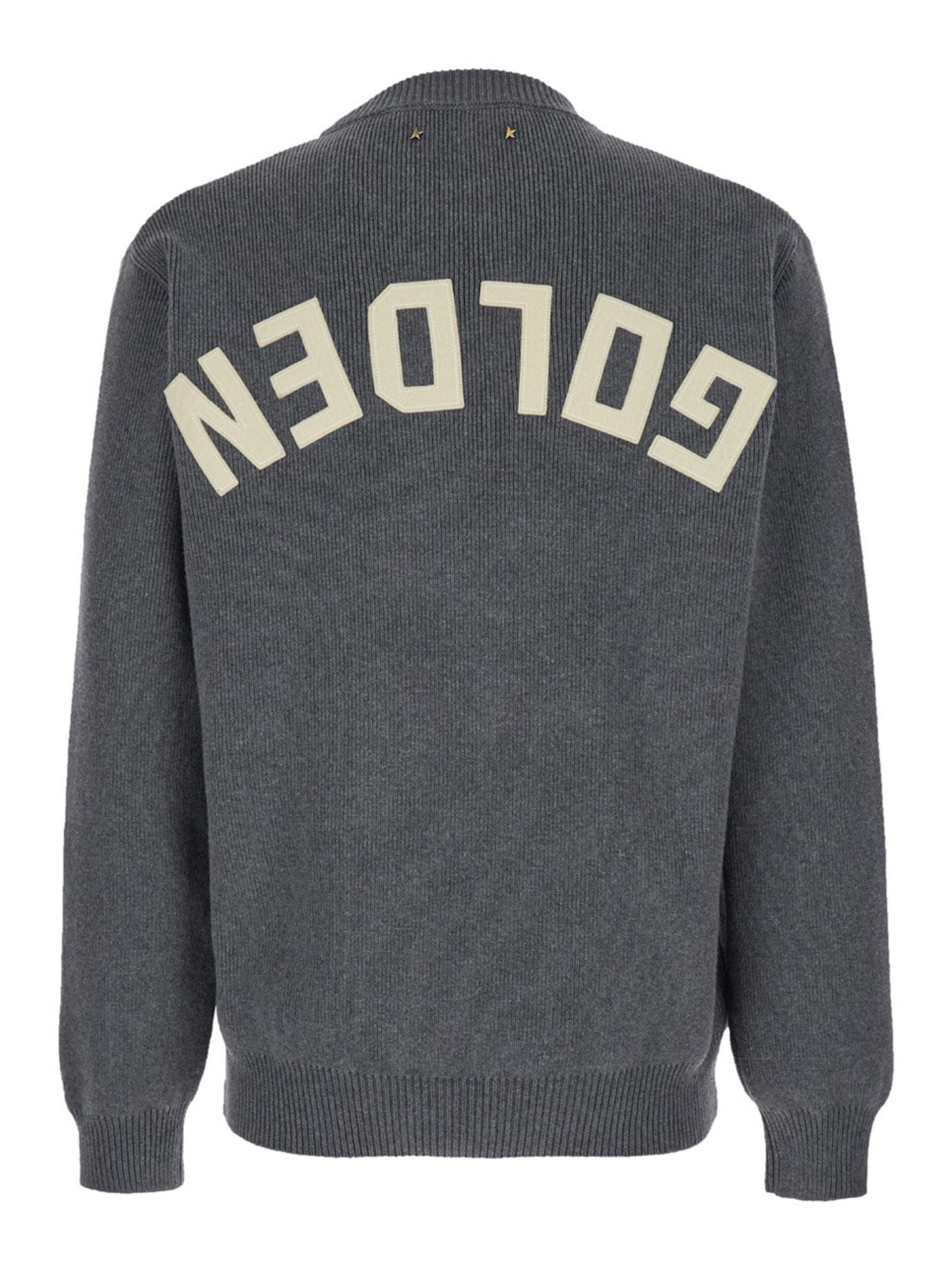 Golden Goose Sweaters Grey Cotton Polyamide Spandex