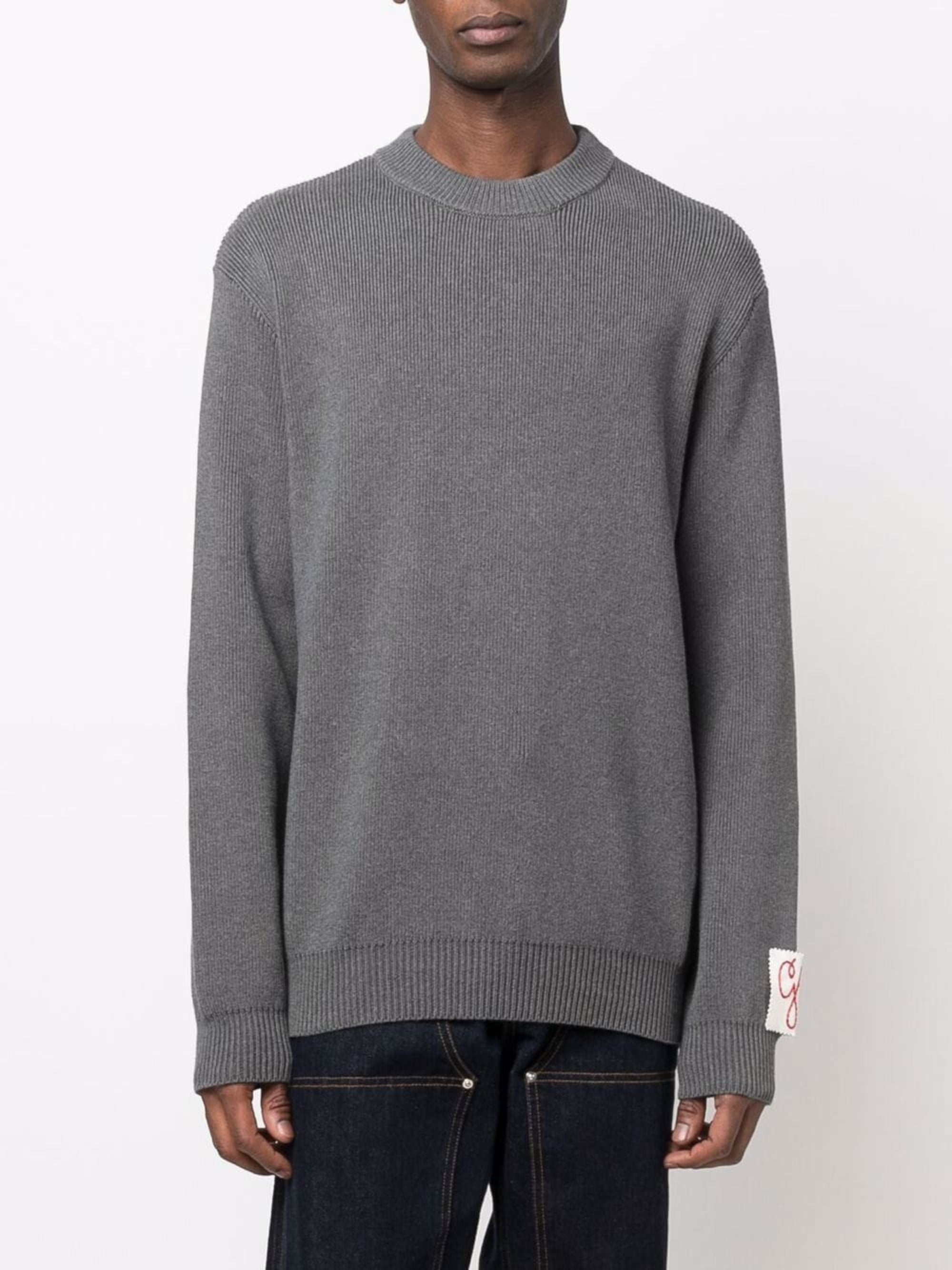 Golden Goose Sweaters Grey Cotton Polyamide Spandex