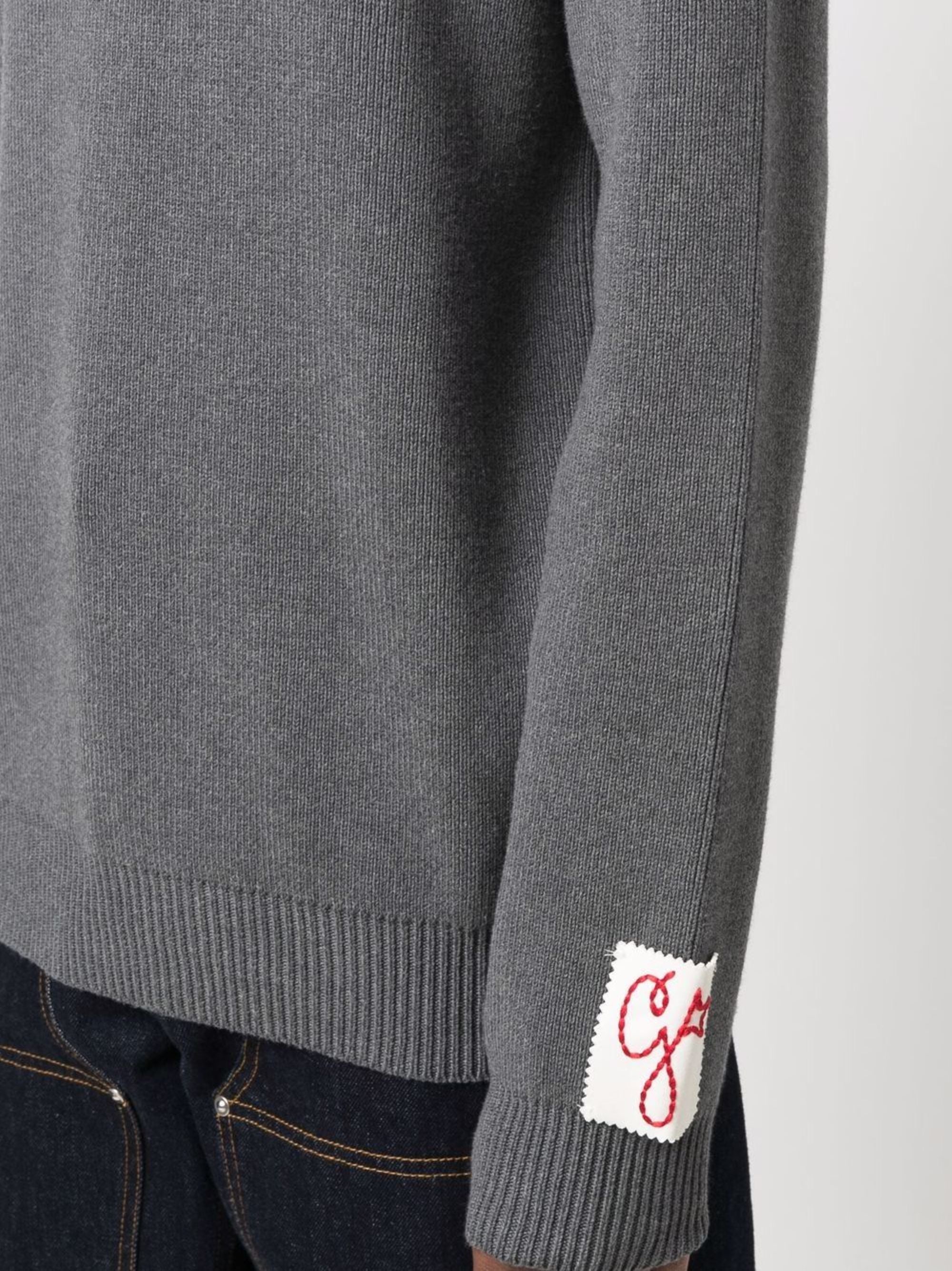 Golden Goose Sweaters Grey Cotton Polyamide Spandex